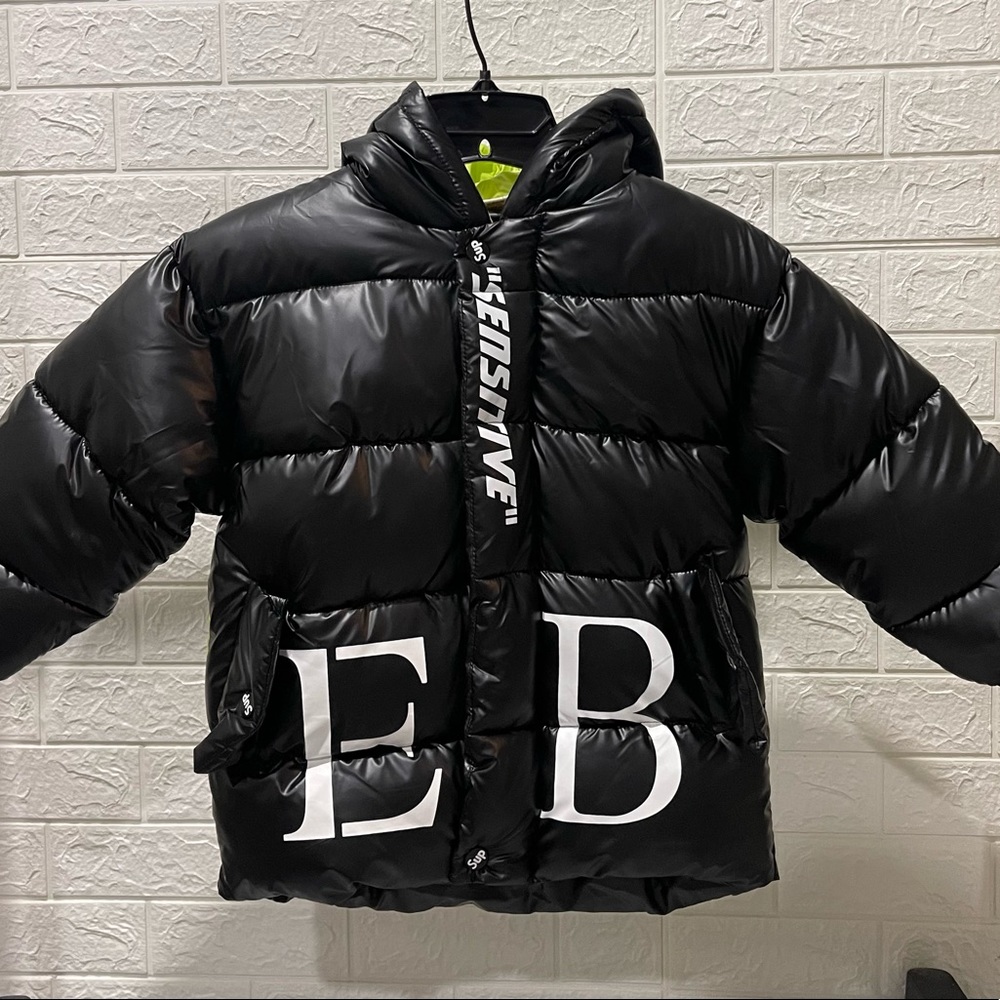 Youth/kids black Puffer coat